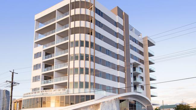 The Neo building at 2583 Gold Coast Highway, Mermaid Beach.