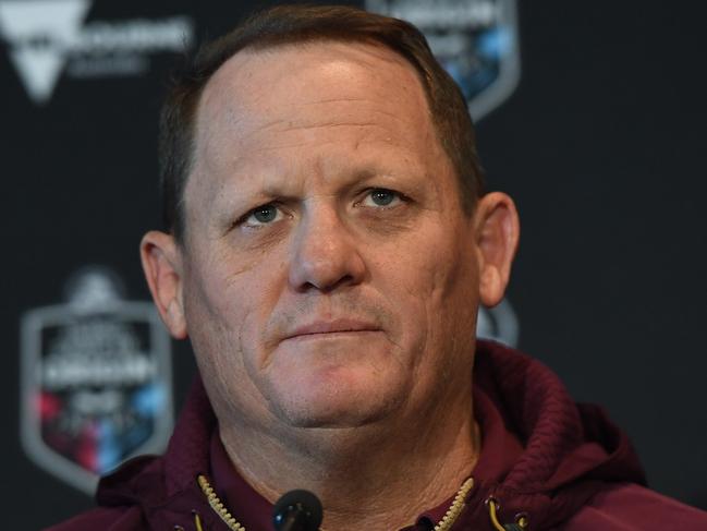 Queensland State of Origin coach Kevin Walters is seen during a media conference at the MCG in Melbourne, Monday, June 4, 2018. Game 1 of the 2018 State of Origin series starts on Wednesday at the MCG. (AAP Image/Julian Smith) NO ARCHIVING