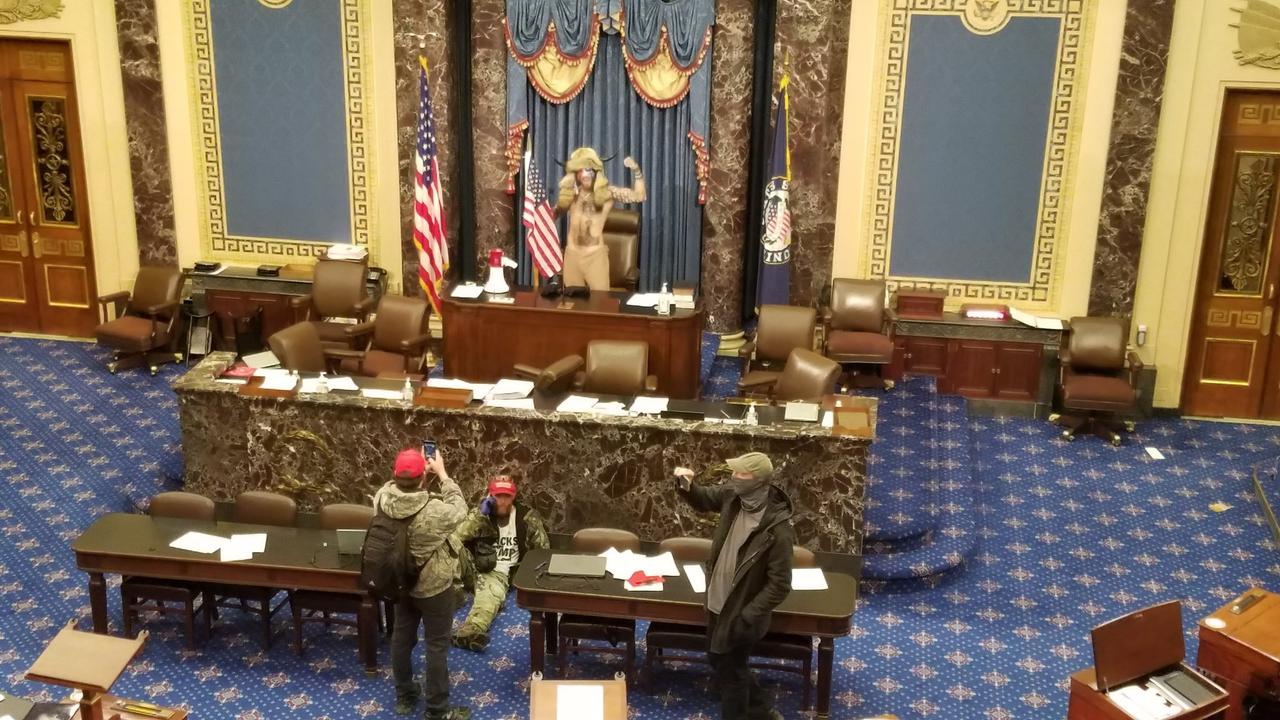 QAnon conspiracist and Trump supporter Jake Angeli was one of the rioters who occupied the Capitol building.