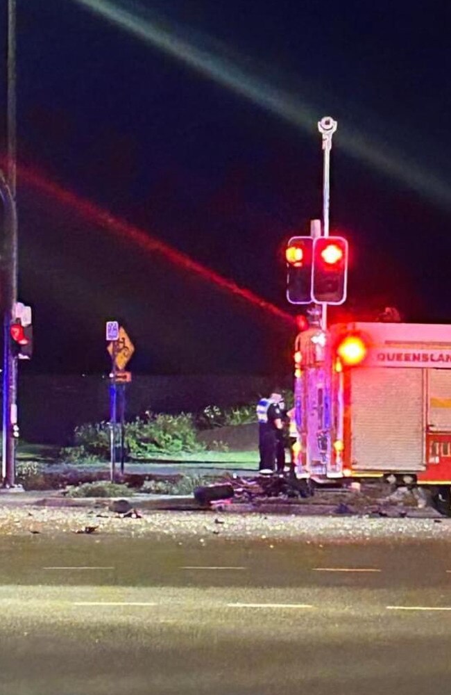 A teenager and man in his 30s have died after a crash at Nirimba. Photo: Jarod Voysey