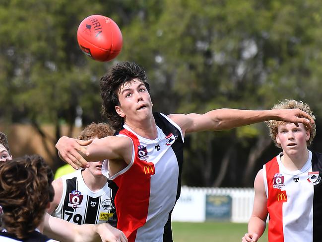 QAFL Colts Morningside Panthers v Sherwood Magpies.Saturday April 29, 2023. Picture, John Gass