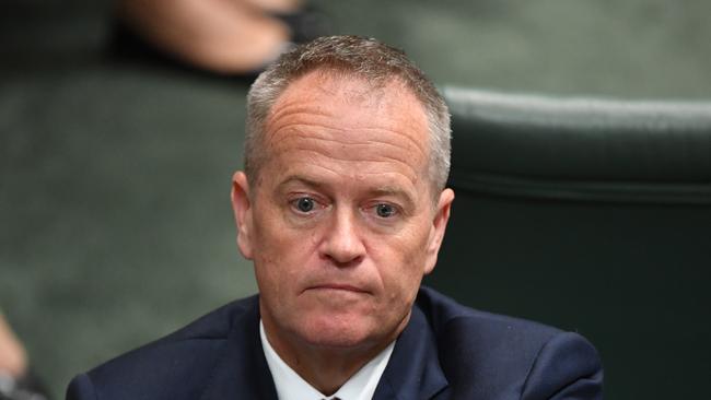 Opposition Leader Bill Shorten in question time yesterday. Picture: AAP