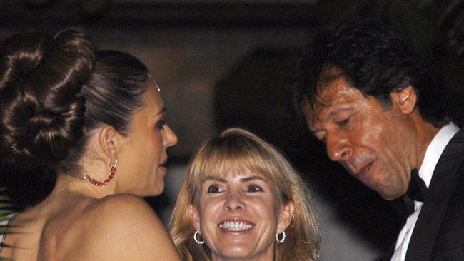 Before she moved on to Shane Warne, Hurley was rumoured to have caught the eye of Pakistan cricket great Imran Khan. Picture: AFP