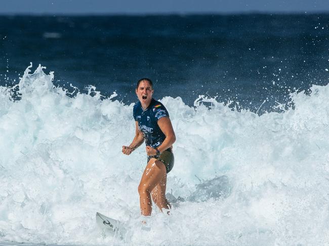 The fire still burns in Tyler Wright. Picture: Tony Heff/World Surf League/Getty