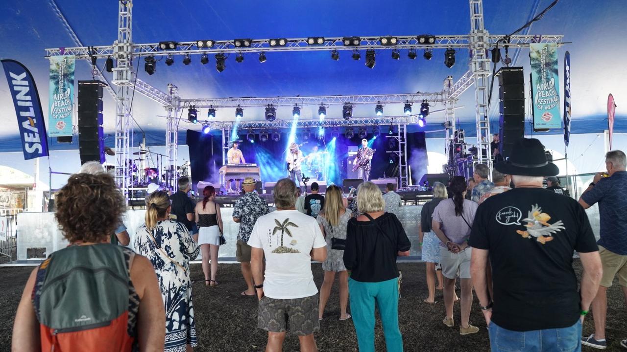 The Matty Rogers Band playing at the Airlie Beach Festival of Music on Saturday, November 5, 2022. Picture: Katrina Lezaic