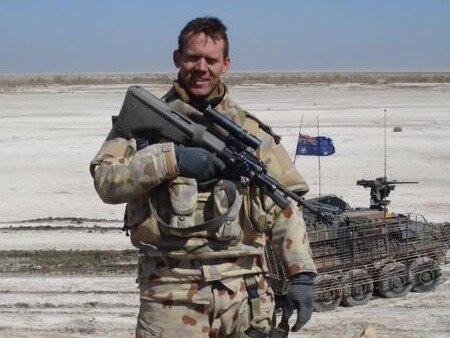 Former corporal in the Australian Army, Shaun Spain, of the Gold Coast who has set up a real estate business Bespoke GC Realty, to give him a purpose after being medically discharged from service after serving five tours overseas.