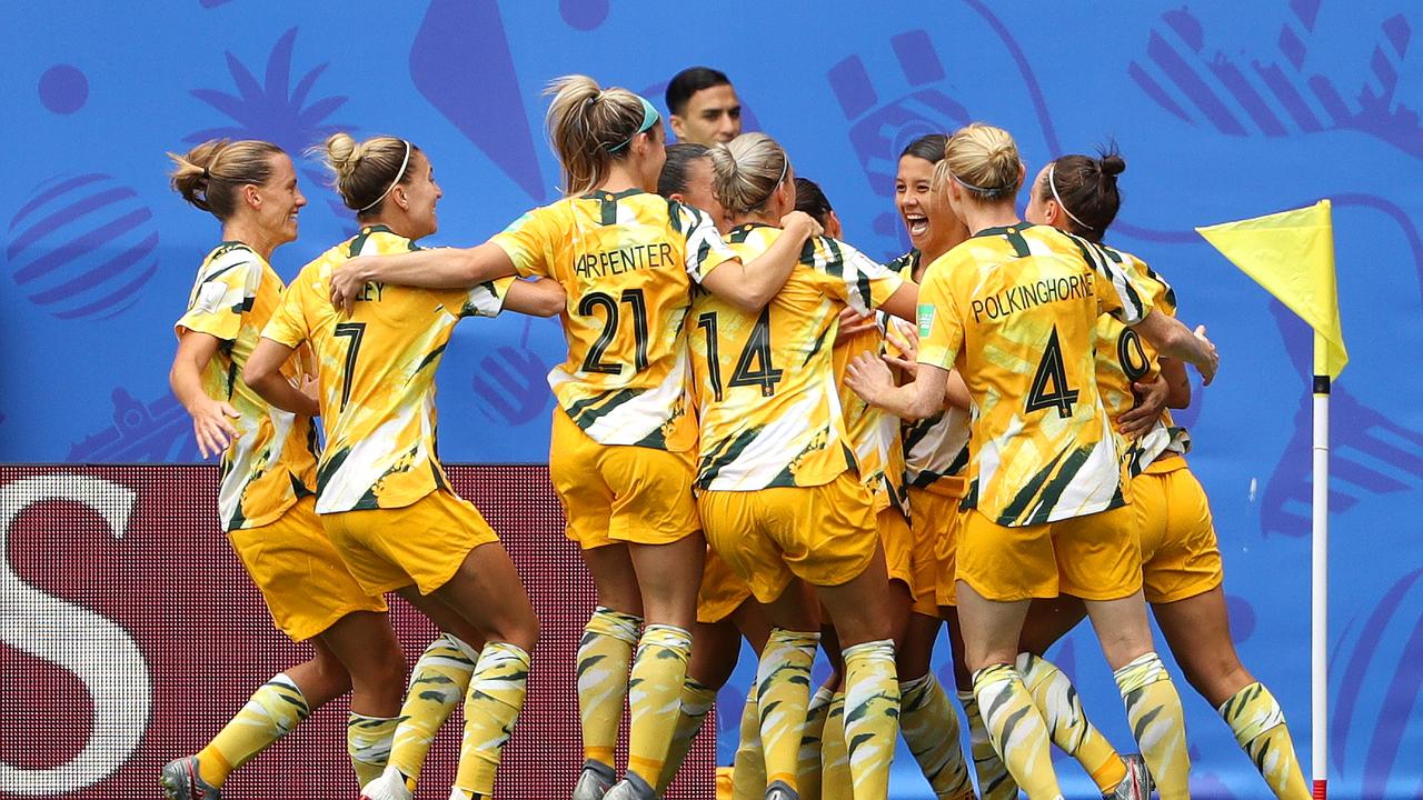 The Matildas are raring to go for their clash with Brazil. (Photo by Robert Cianflone/Getty Images)