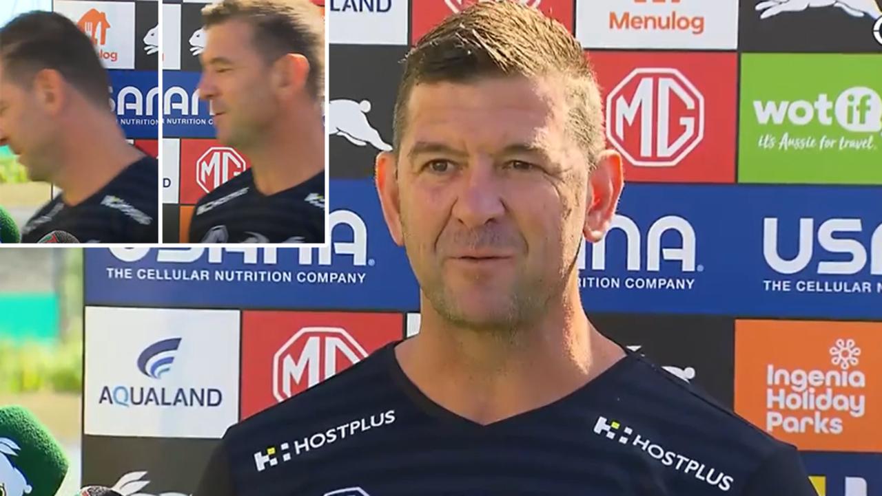 South Sydney coach Jason Demetriou abruptly ends pre-match press