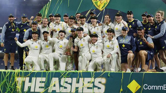 Australia dominated despite having less support staff than their English rivals Picture: Getty Images