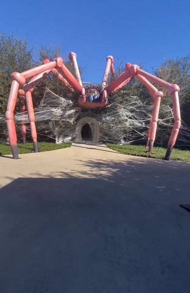 Kim’s Halloween decorations were typically OTT.