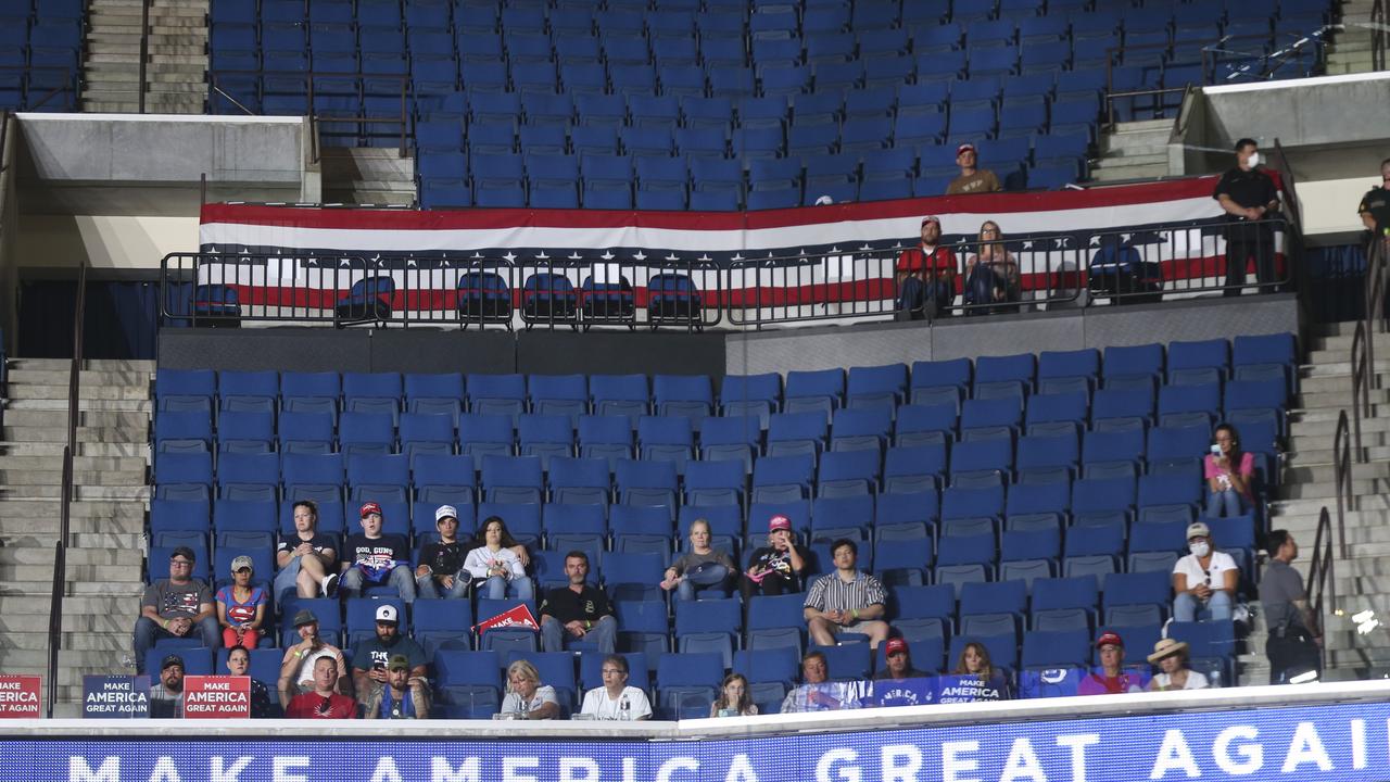 ‘We’ve never had an empty seat, and we certainly won’t in Oklahoma.’ Picture: Ian Maule/Tulsa World via AP