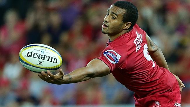 Will Genia juggles the ball during the Reds’ loss to the Brumbies that’s imperilled their finals hopes.