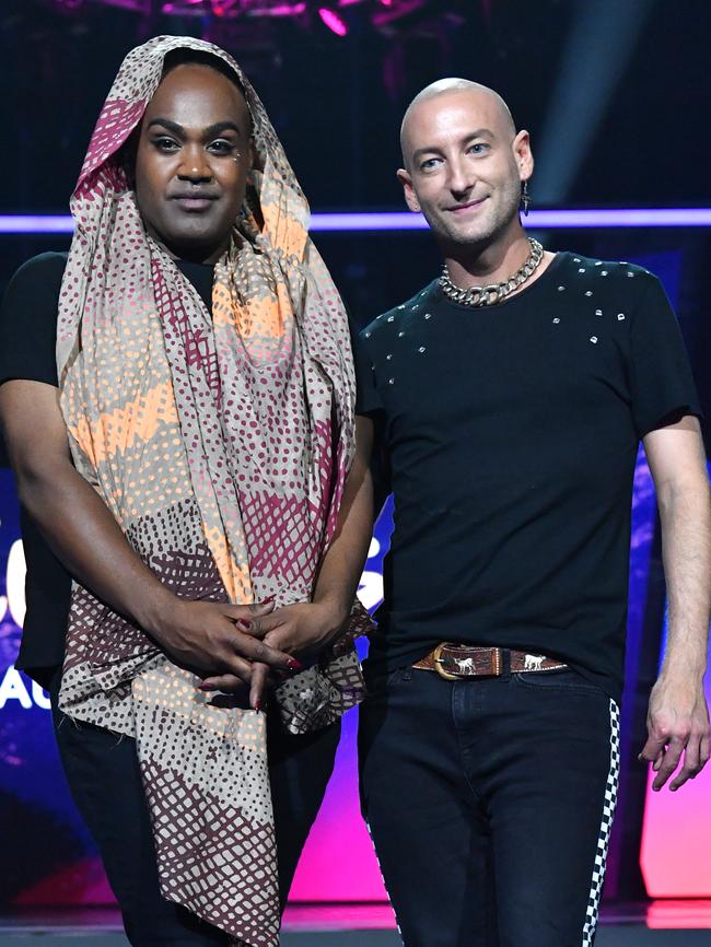 Zaachariaha Fielding (left) and Michael Ross (right) from the band Electric Fields. Picture: (AAP Image/Darren England).