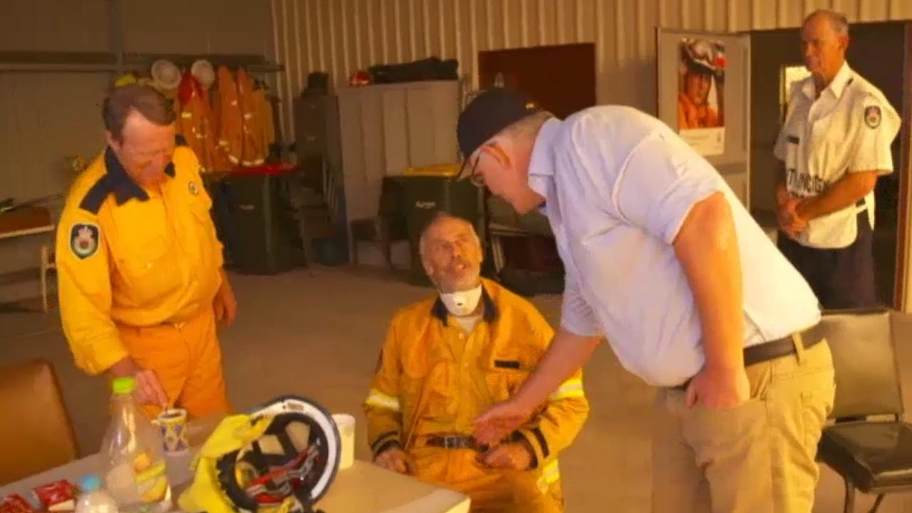 Australian Prime Minister Scott Morrison was met with a frosty reception when he visited Cobargo during the 2019.20 bushfires. Picture: Supplied