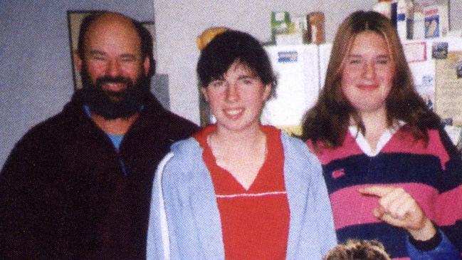 Michael Griffey with two of his children Natasha and Cassandra.