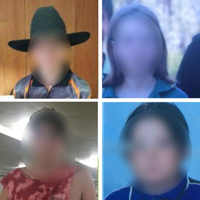 The four children, reported missing, were arrested by police at Jackadgery,