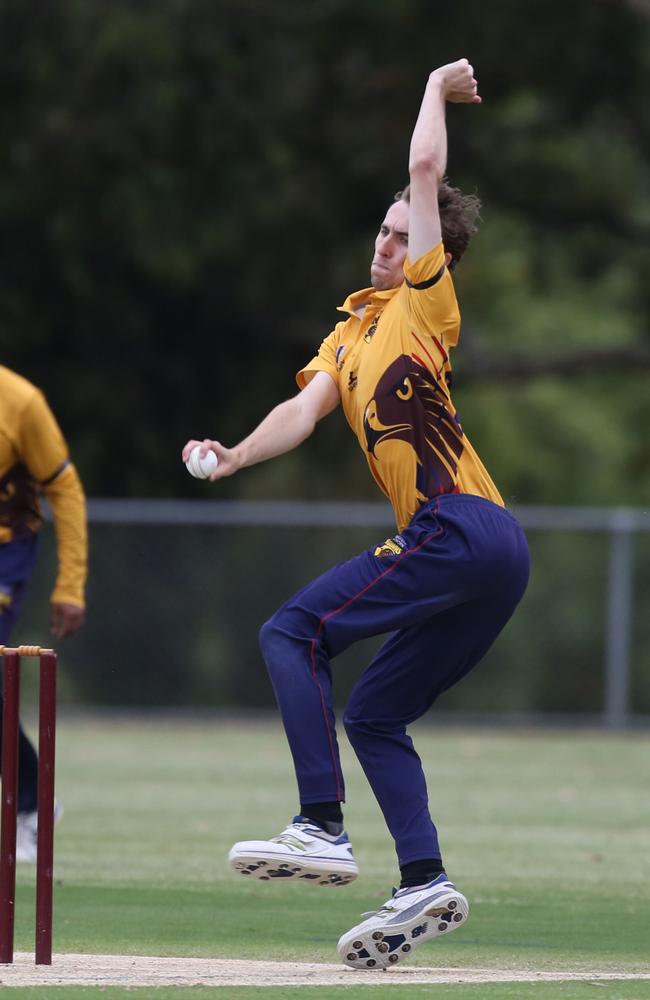 Kingston Hawthorn’s Zack Richardson goes at Fitzroy-Doncaster. Picture: Stuart Milligan