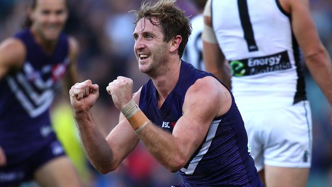 Michael Barlow was the leading SuperCoach scorer in Fremantle’s win over Port Adelaide.