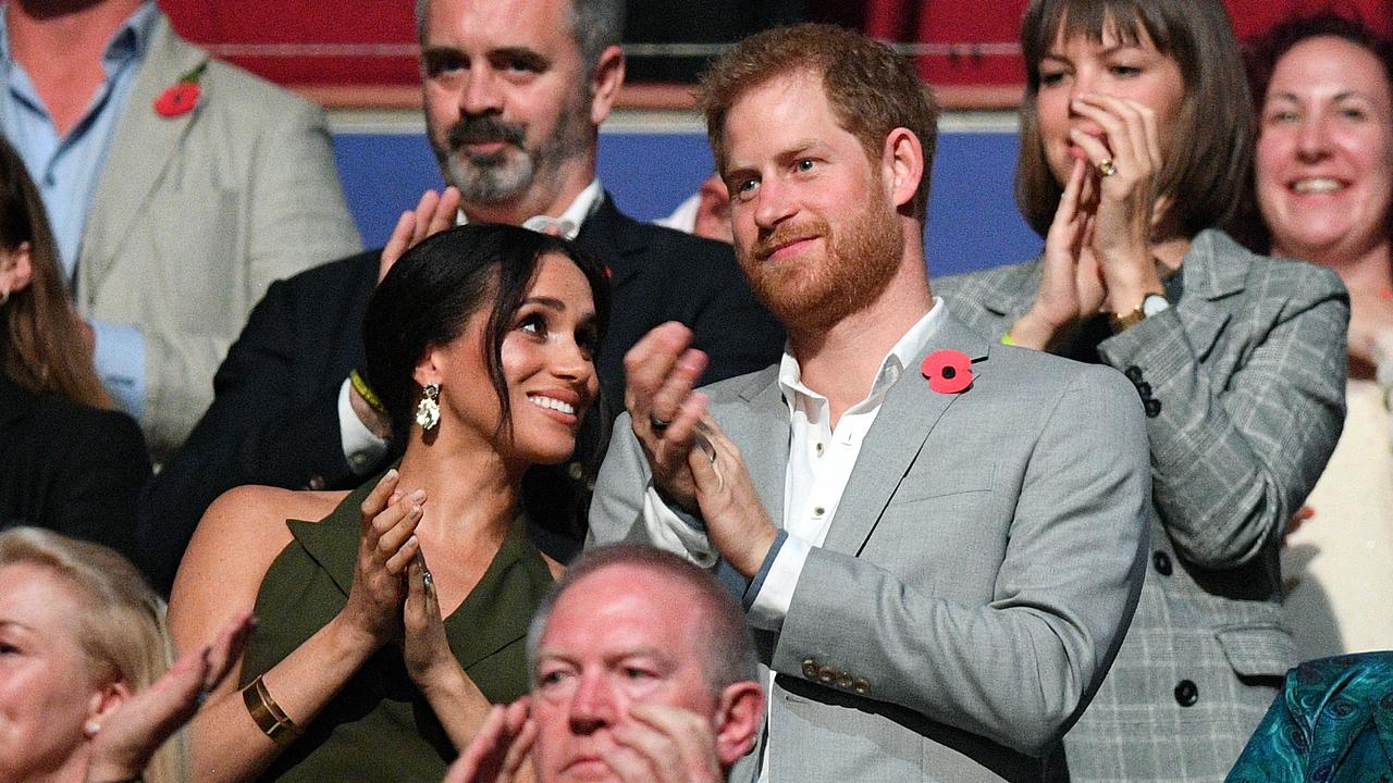 The royal couple enjoy the show. Picture: AAP Image/Dan Himbrechts