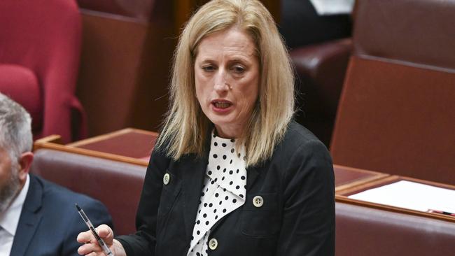 Opposition Leader Peter Dutton wants Senator Katy Gallagher to resign her ministry. Picture: NCA NewsWire / Martin Ollman