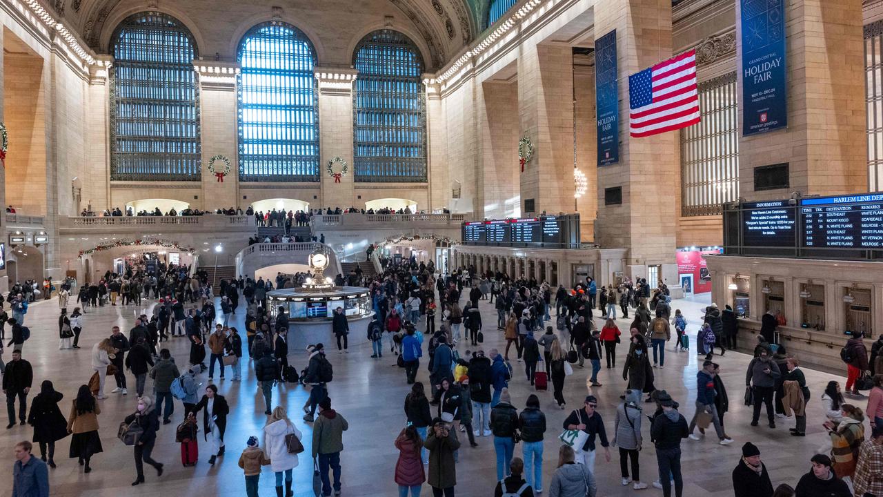 The famous Grand Central Terminal in midtown Manhattan where two tourists were stabbed on Christmas. Picture: Spencer Platt/Getty Images/AFP