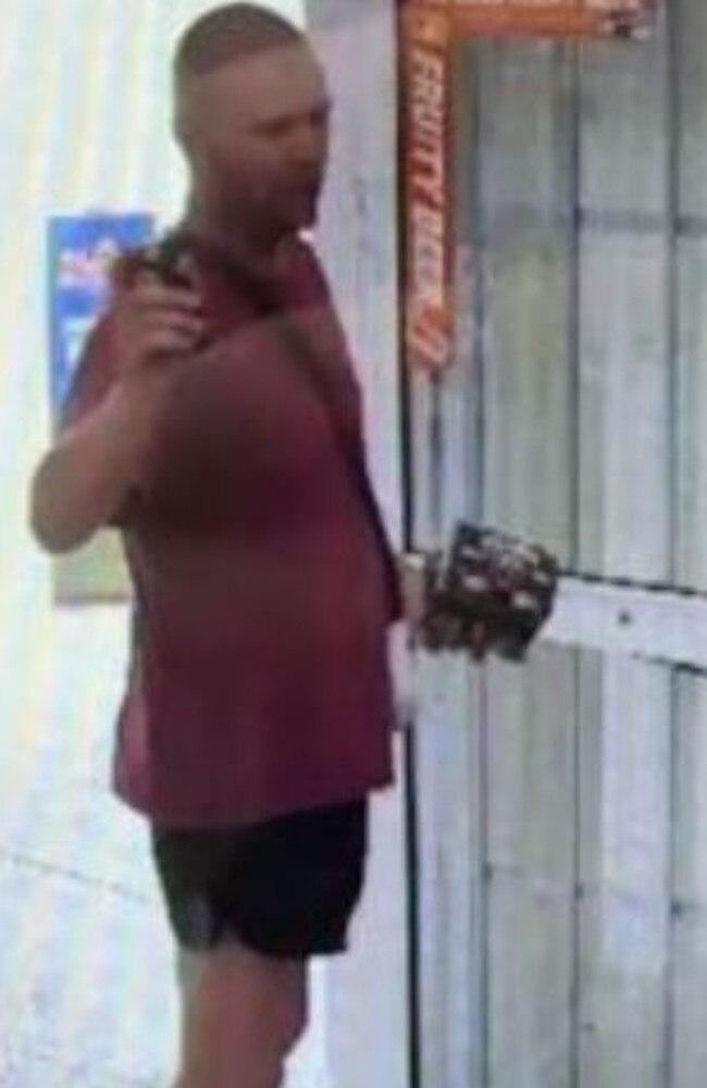 Police want to speak to this man who they believe may have some information about the alleged stealing of alcohol from a liquor store at Labrador. Picture: Queensland Police Service