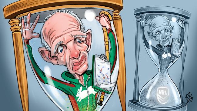 Has ‘father time’ caught up with Wayne Bennett? Art: Boo Bailey