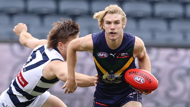 Horne-Francis in action for the AFL Academy side earlier this year. Picture: Michael Klein