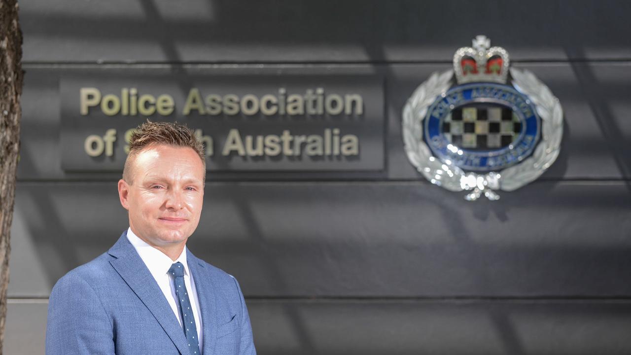 Police Association of SA president Wade Burns says the new pay deal will help prevent a “mass exodus” from the force. Picture: Brenton Edwards