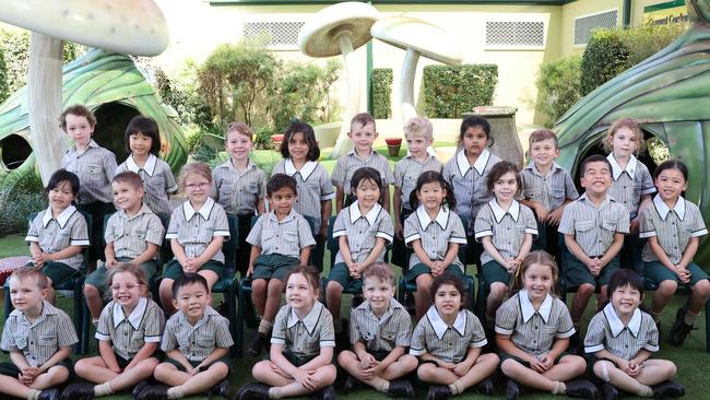 My First Year: A.B. Paterson Prep D Back row: Hugh, Amelia, Lincoln, Nermeen, Archie, Arthur, Angelina, Hugh, Allie. Middle row: Zoey, Ash, Holly, Luca, Isabella, Peggy, Erin, Andy, Emelia. Front row: William, Georgia, Jeremy, Charlotte, Chase, Hannah, Layla, Evie Picture Glenn Hampson