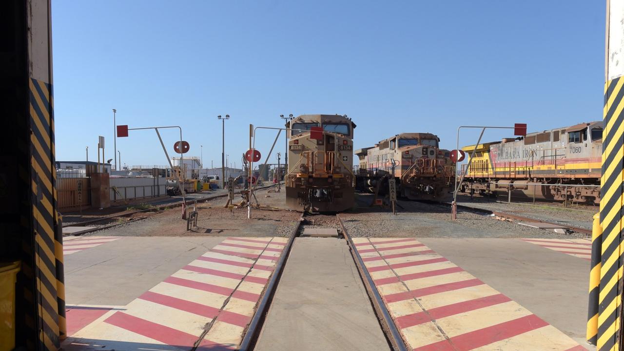 Rio Tinto is preparing for trials of battery-powered locomotives in Australia, where it uses giant autonomous trains. Picture: Bloomberg