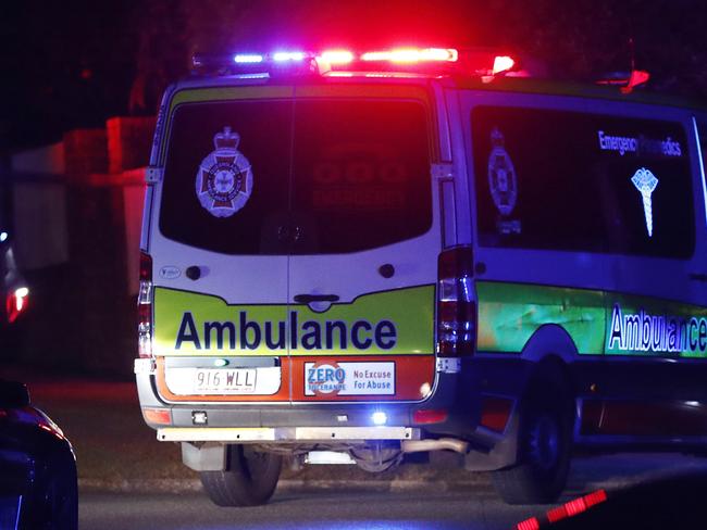 Emergency services pictured at a police shooting in Upper Mt Gravatt, Brisbane 5th of August 2020.  (Image/Josh Woning)