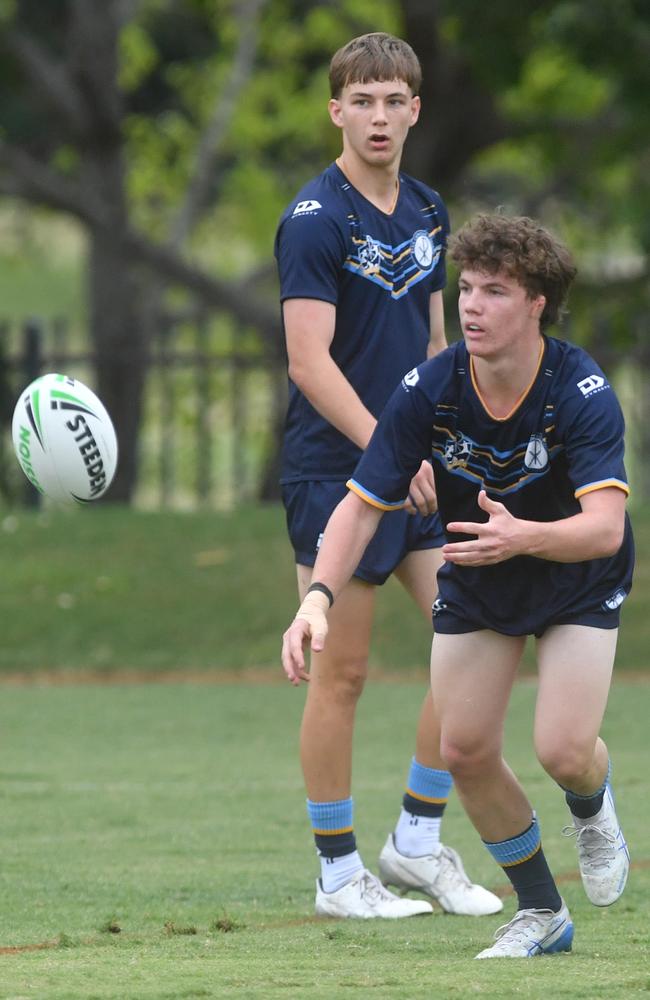 Round 4 of the Townsville Blackhawks Schoolboy Trophy. Ryan Catholic College against Southern Cross Catholic College at Ryan Catholic College. Picture: Evan Morgan