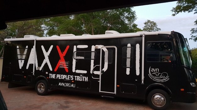 Anti-vaxxers will travel through Queensland on a promotional tour. Picture: Supplied