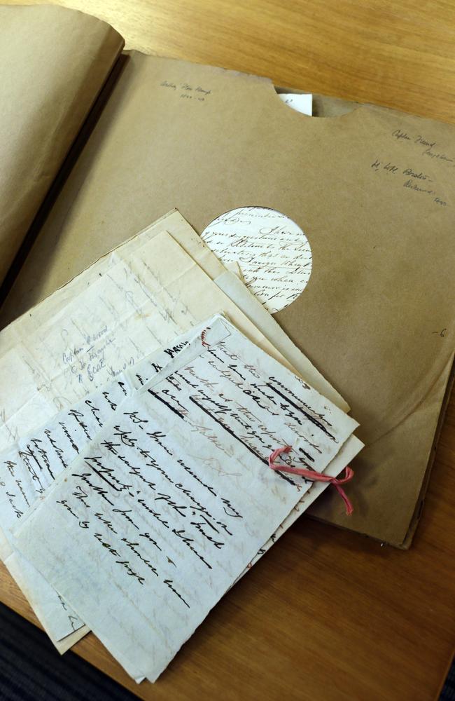 Letters and correspondence are among the Allport and Crowther collections at the state library.