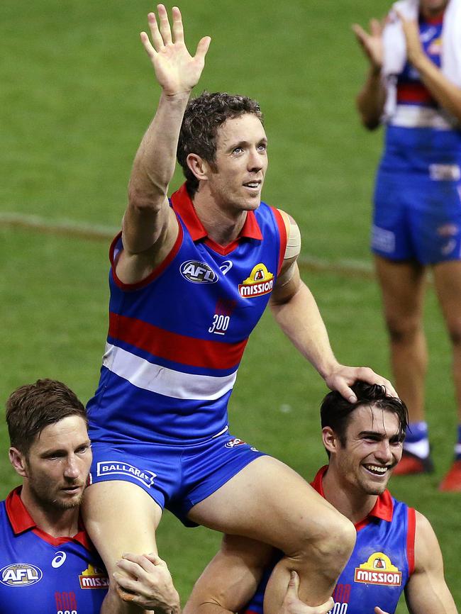 Bob Murphy could also play his final AFL match in Round 23. Picture: George Salpigtidis