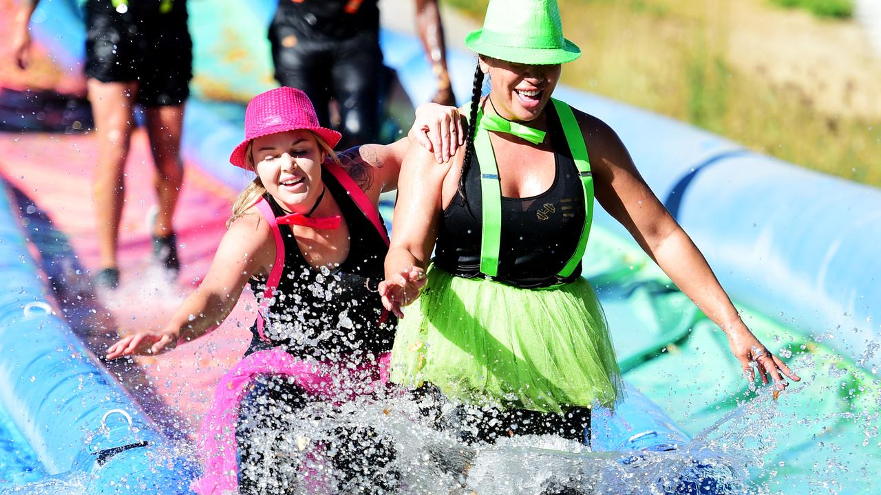 Barra Muddy Obstacle Course Held At Townsville Barra Fun Park Townsville Bulletin