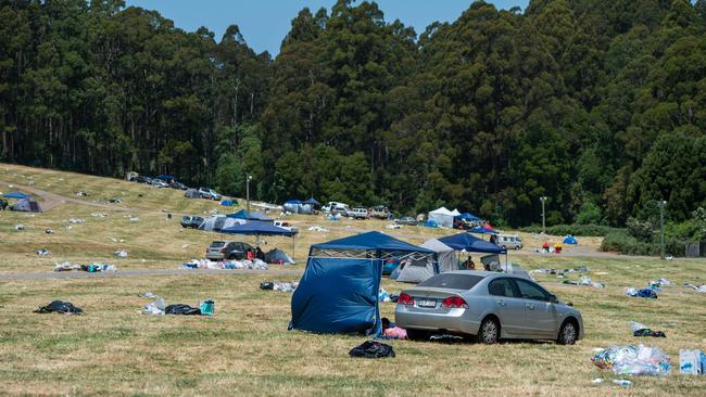 The site of the festival has been left a ghost town. Picture: Jason Edwards