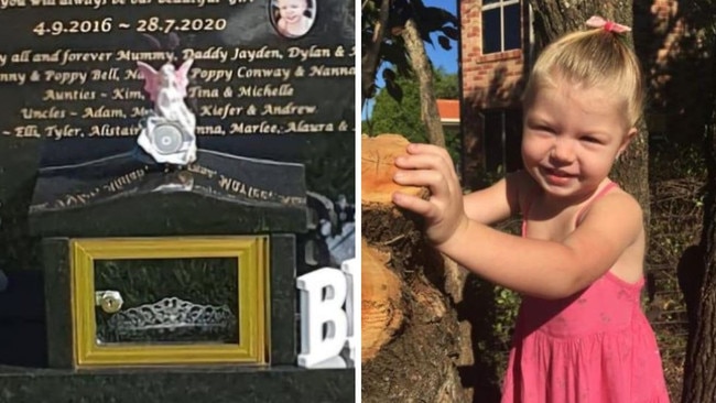 A little girl's tiara has been stolen from a Gold Coast gravesite.
