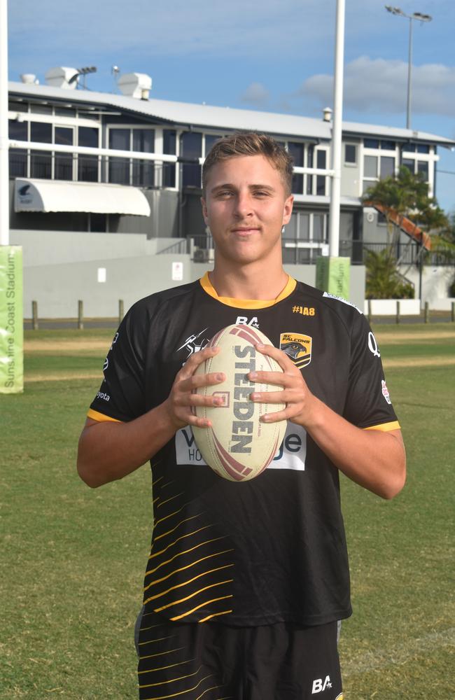 Sunshine Coast Falcons Mal Meninga Cup player for 2023, Jett Thorpe Elich. Picture: Patrick Woods