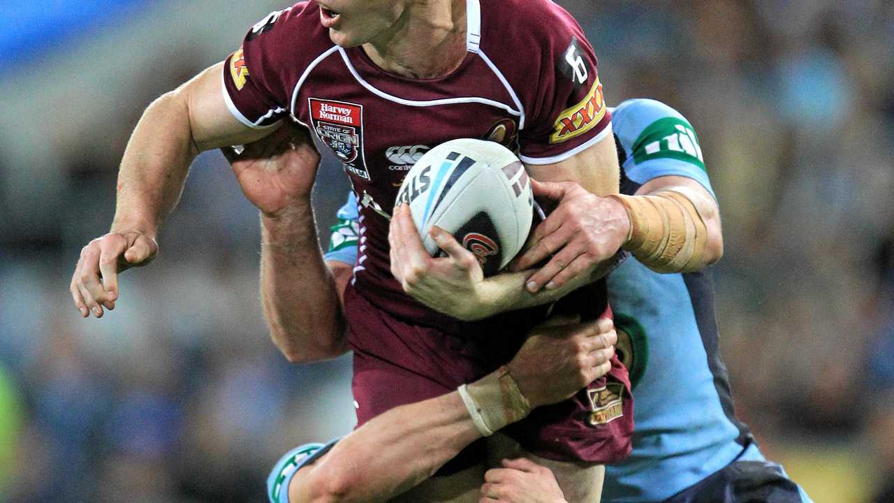 Darren Lockyer in action during game 3 of the 2011 State of Origin at Suncorp Stadium in Brisbane.Photo: Scott Powick  / Daily NewsTWE060711origin. Picture: Scott Powick