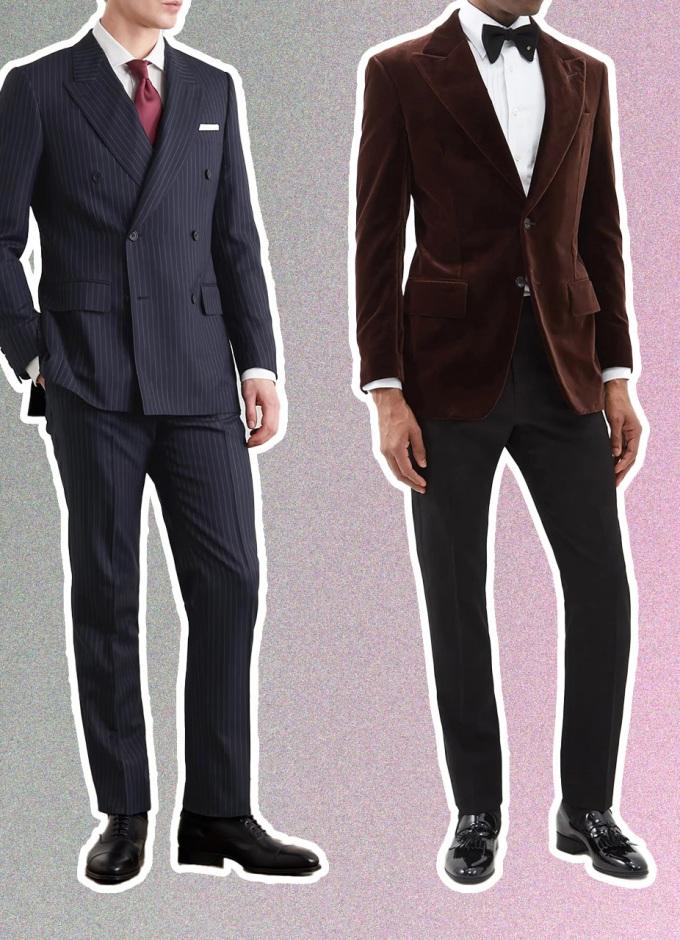 Burgundy Velvet Kingsman Tuxedo 5-piece Suit Set