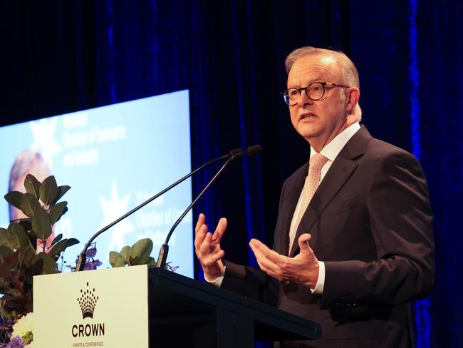 Future Vic Conference by the Herald Sun at Crown Promenade.PM Anthony Albanese.        Picture: David Caird