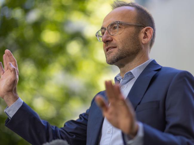 Greens leader Adam Bandt has secured environmental amendments on the National Reconstruction Fund Bill. Picture: NCA NewsWire / Gary Ramage