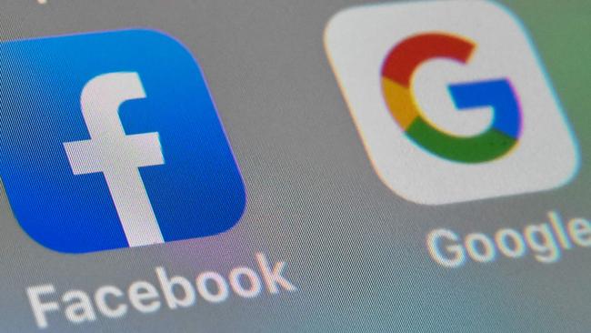 Google and Facebook have escalated their attacks and are expected to voice their opposition at a public Senate committee hearing on Friday. Picture: AFP