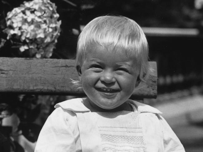 Prince Philip as a toddler, July 1922. Picture: Getty