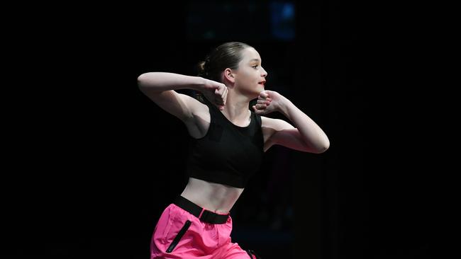 Age 7 to 12 Hip Hop Solo. Chelsea Archer. Picture: Shae Beplate.