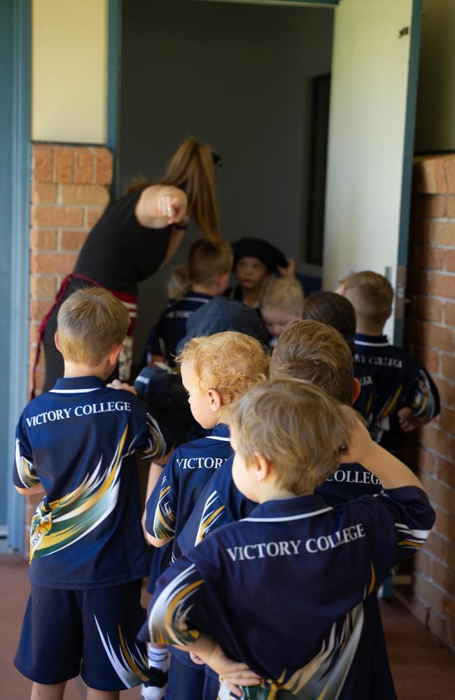 Victory College's first day of class. January 22,2024. Picture: Christine Schindler