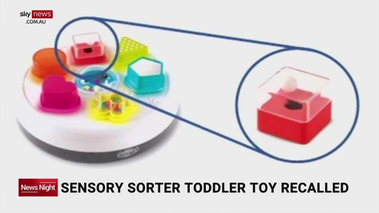 Sensory shape sorter toy recalled