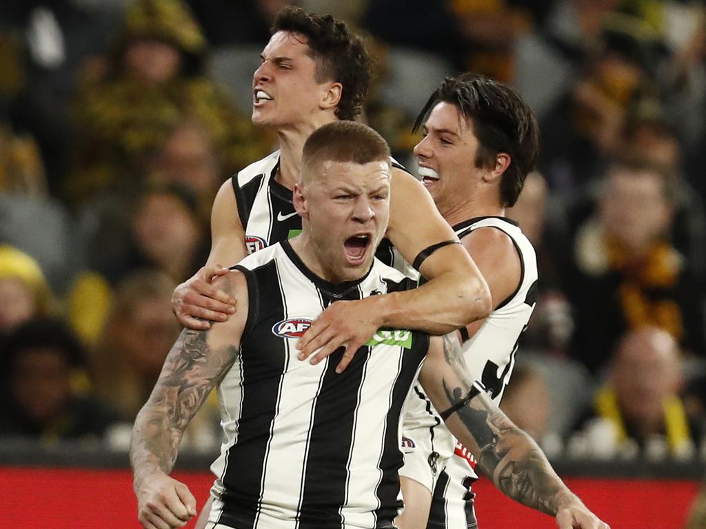 The Magpies have recorded their fifth win of the season. (Photo by Darrian Traynor/Getty Images)